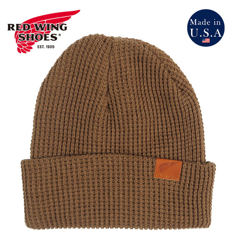 REDWING レッドウィング Shaniko Waffle Knit Beanie シャニコ ワッフルニットビーニー コヨーテブラウン アメリカ製 STYLE NO.98098【2026年秋冬新作】