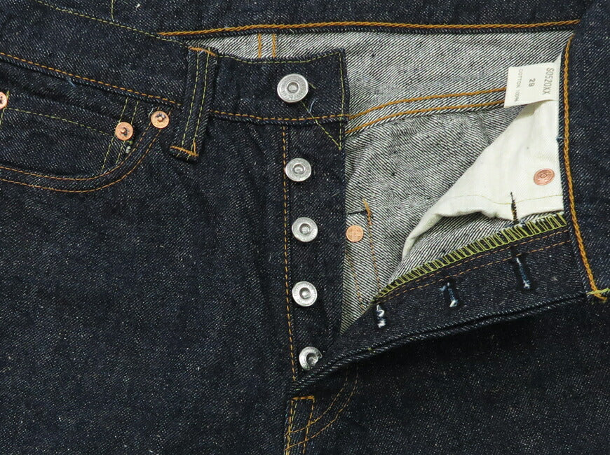 サムライジーンズ SAMURAI JEANS Vaqueros S0520XX Denim selvedge de 15oz con borde de cuchilla, corte cónico, lavado único