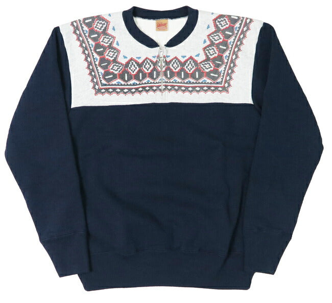 เดลักซ์แวร์ DELUXEWARE เสื้อสเวตเตอร์ฮาล์ฟซิป ลายหิมะ SNOW PATTERN ยูเนียนสเปเชียล S105-24A