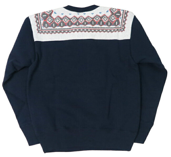 เดลักซ์แวร์ DELUXEWARE เสื้อสเวตเตอร์ฮาล์ฟซิป ลายหิมะ SNOW PATTERN ยูเนียนสเปเชียล S105-24A