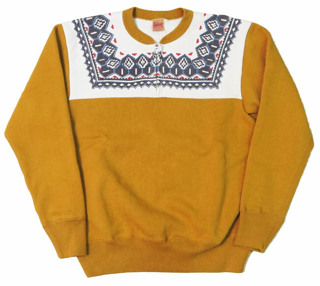 เดลักซ์แวร์ DELUXEWARE เสื้อสเวตเตอร์ฮาล์ฟซิป ลายหิมะ SNOW PATTERN ยูเนียนสเปเชียล S105-24A