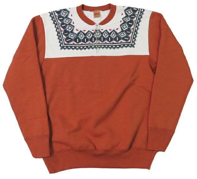 เดลักซ์แวร์ DELUXEWARE เสื้อสเวตเตอร์ฮาล์ฟซิป ลายหิมะ SNOW PATTERN ยูเนียนสเปเชียล S105-24A