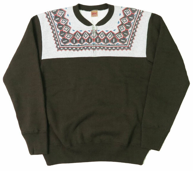 เดลักซ์แวร์ DELUXEWARE เสื้อสเวตเตอร์ฮาล์ฟซิป ลายหิมะ SNOW PATTERN ยูเนียนสเปเชียล S105-24A