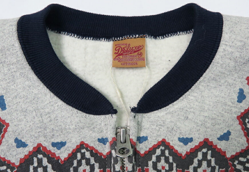 เดลักซ์แวร์ DELUXEWARE เสื้อสเวตเตอร์ฮาล์ฟซิป ลายหิมะ SNOW PATTERN ยูเนียนสเปเชียล S105-24A