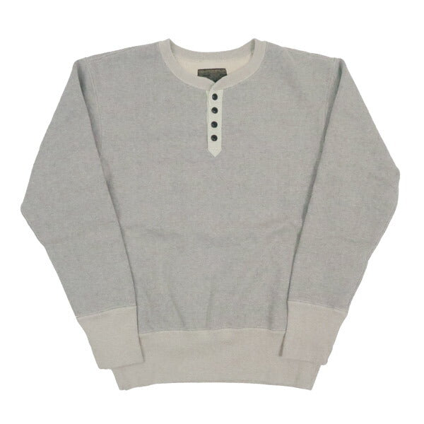 DELUXEWARE Henley Neck Sweatshirt Union Special Loopwheeled S106-00