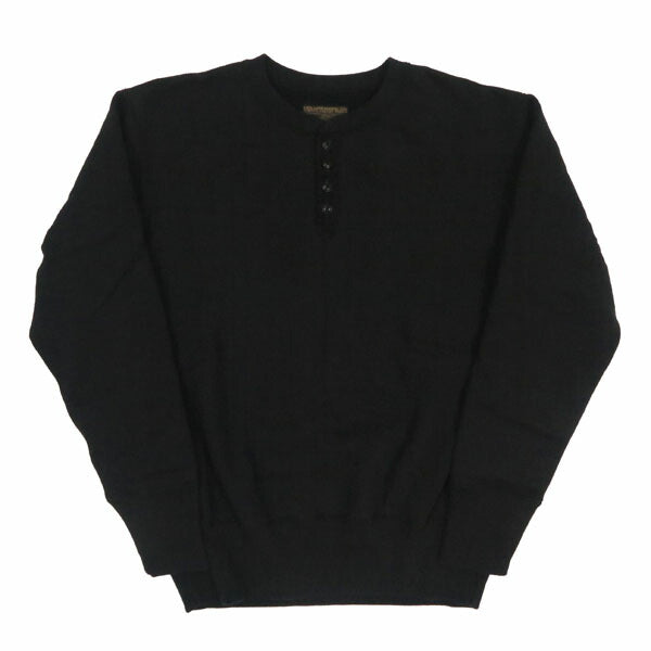 DELUXEWARE Henley Neck Sweatshirt Union Special Loopwheeled S106-00