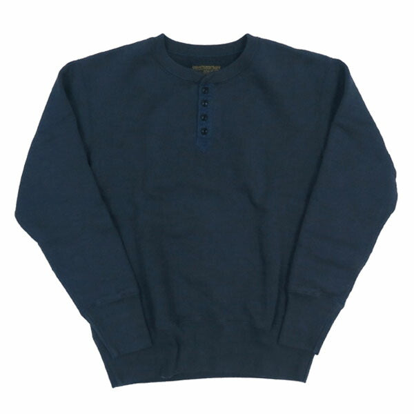 DELUXEWARE Henley Neck Sweatshirt Union Special Loopwheeled S106-00