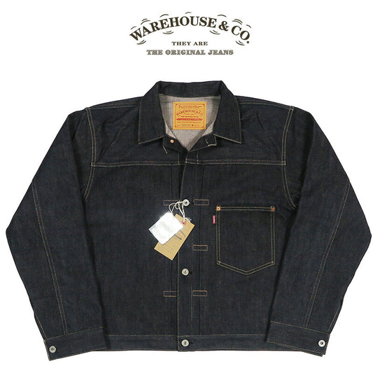 WAREHOUSE Veste en denim modèle guerre Lot.S2001XX-LTD production limitée, premier type WW2 denim selvedge rose mélangé coton brun 6.7x6.7【Nouvelle collection printemps-été 2026】