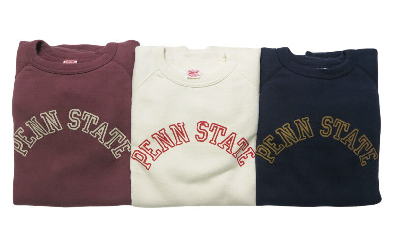 디럭스웨어 DELUXEWARE 래글런 슬리브 크루넥 스웨트 14oz 미디엄 니트 유니온 스페셜 "PENN STATE" S204-07