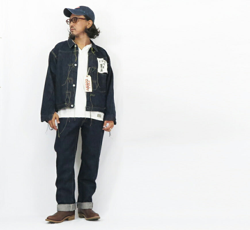 フルカウント FULLCOUNT S2107-24 大戦モデル デニムジャケット 1stモデル ブラウンコットン 13.7oz ジンバブエワイルドコットン