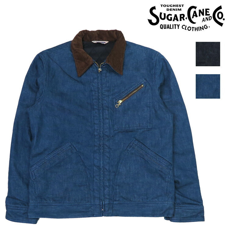 SUGAR CANE シュガーケーン ブロークンデニム×コーデュロイ 中綿 ジャケット SC15609