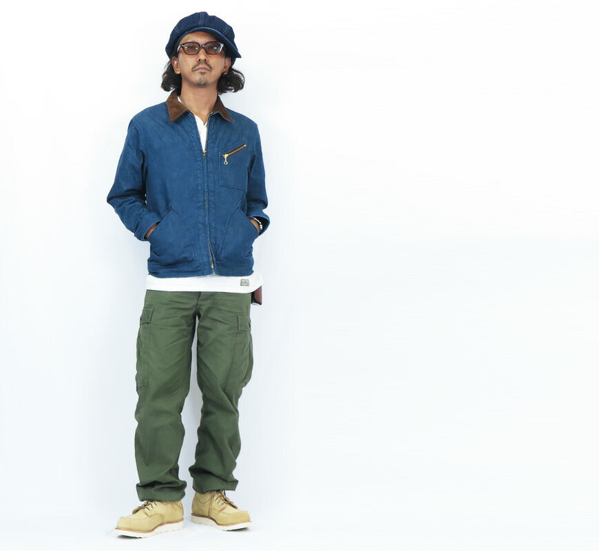 SUGAR CANE シュガーケーン ブロークンデニム×コーデュロイ 中綿 ジャケット SC15609