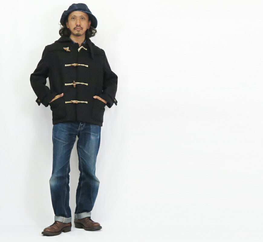 SUGAR CANE シュガーケーン MFSC 30oz ヘリンボーンツイル ウールメルトン ダッフルコート SUBMARINER 30oz HBT WOOL FAIRWATER DUFFLE COAT Mister Freedom ミスターフリーダム SC15636