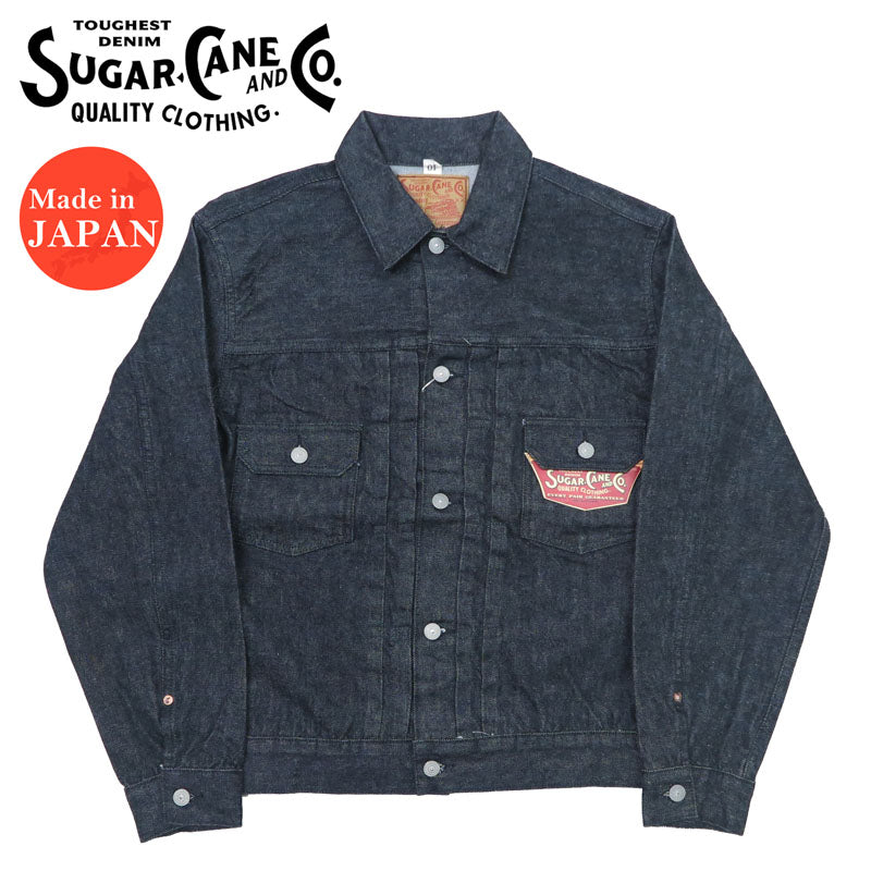 SUGAR CANE シュガーケーン 14.25oz ブラック デニム ジャケット ワンウォッシュ 1953モデル 2nd(セカンド) ジージャン Gジャン 14.25oz BLACK DENIM JACKET 1953 MODEL SC15650