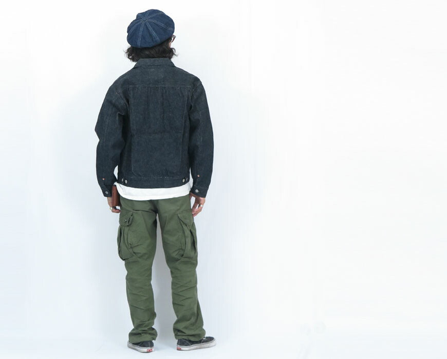 SUGAR CANE シュガーケーン 14.25oz ブラック デニム ジャケット ワンウォッシュ 1953モデル 2nd(セカンド) ジージャン Gジャン 14.25oz BLACK DENIM JACKET 1953 MODEL SC15650