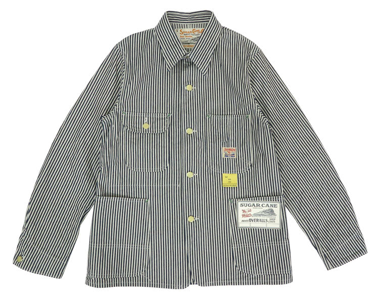 SUGAR CANE シュガーケーン 11oz ヒッコリーストライプ ワークコート カバーオール SC15656