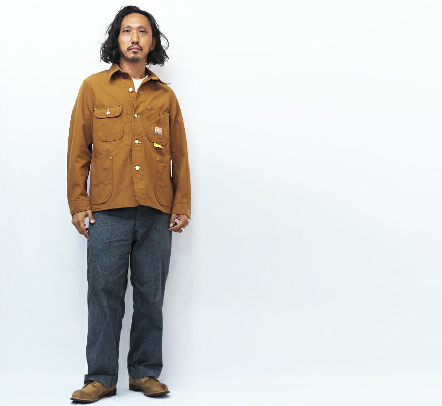 SUGAR CANE シュガーケーン 13oz ブラウンダック ワークコート カバーオール SC15657