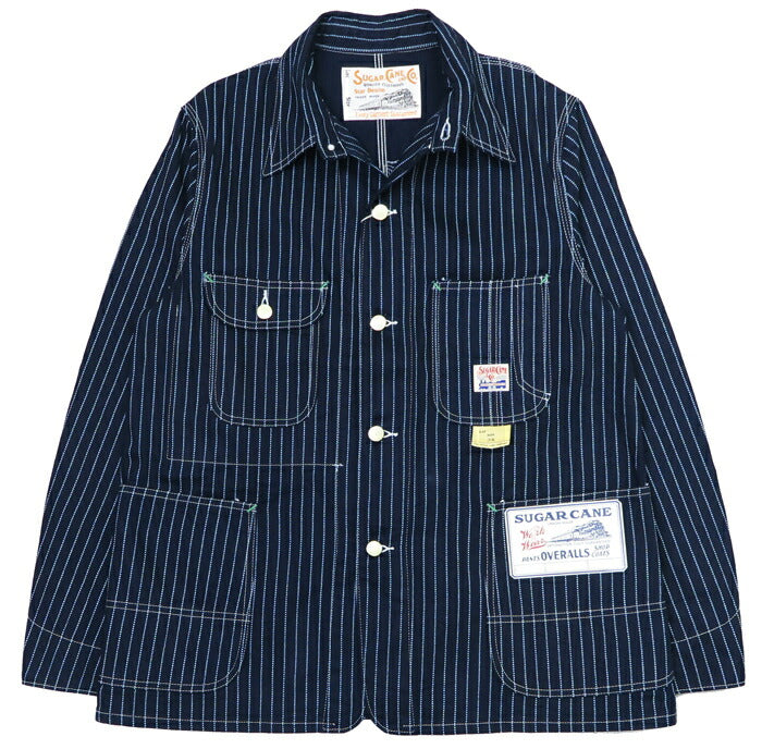 SUGAR CANE シュガーケーン 9oz ウォバッシュストライプ ワークコート カバーオール SC15658