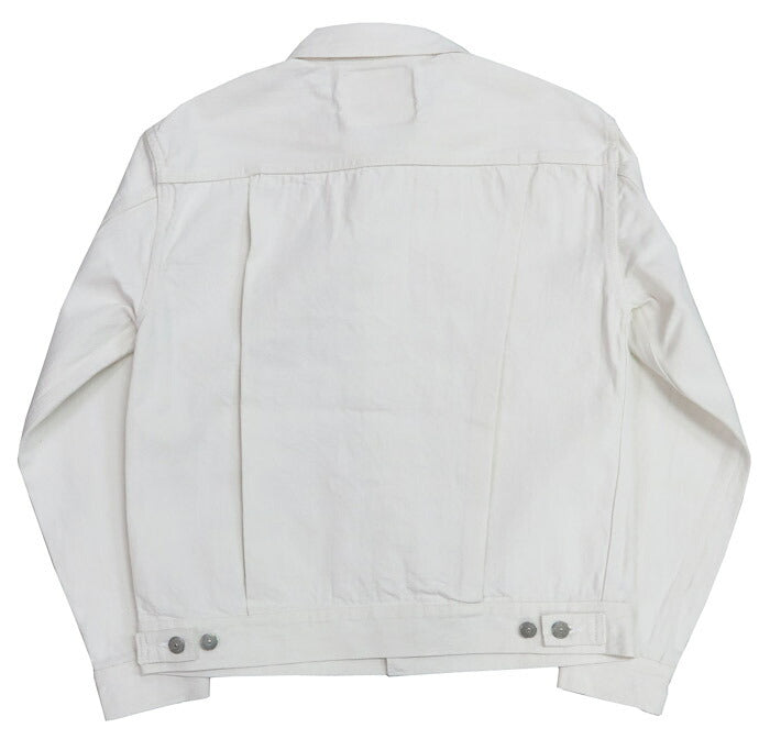 SUGAR CANE シュガーケーン แจ็กเก็ตยีนส์ผ้าดิบ 13oz สีขาว ซักล้างแบบวันวอช รุ่นปี 1953 2nd(เซคอนด์) จีแจ็กเก็ต SC15720