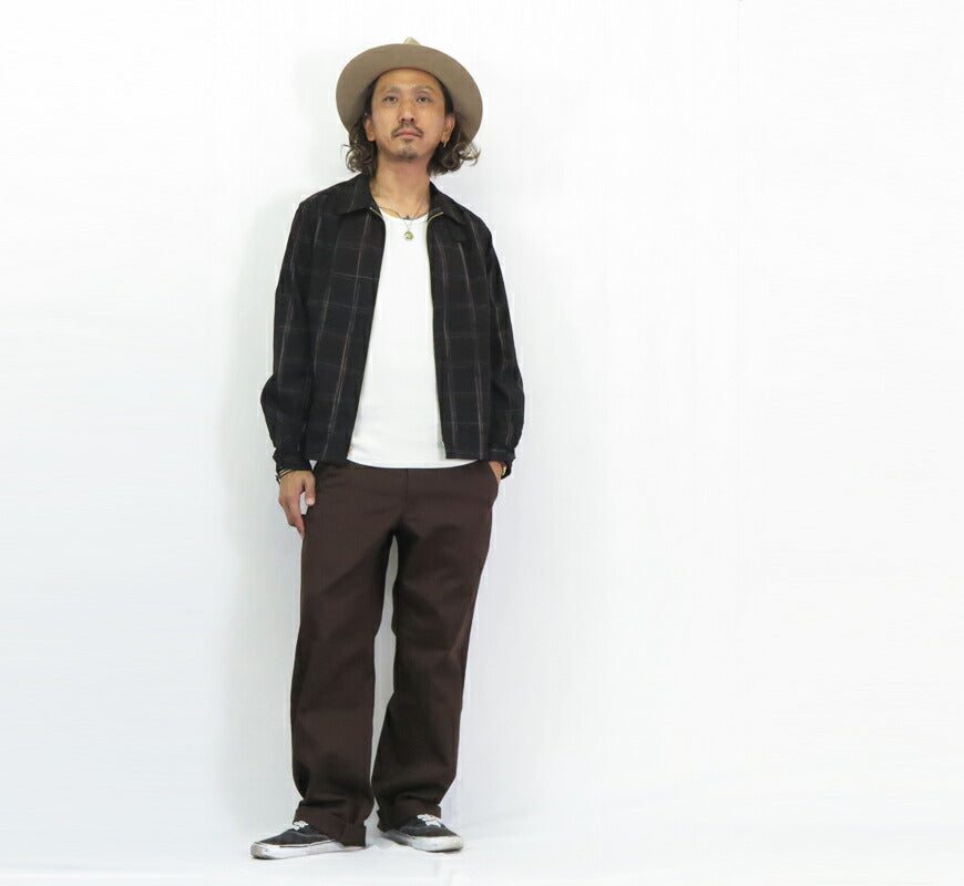 シュガーケーン SUGAR CANE 長袖 コットン/レーヨンスポーツ ジャケット RAYON COTTON GABARDINE CHECK SPORTS JACKET SC15842