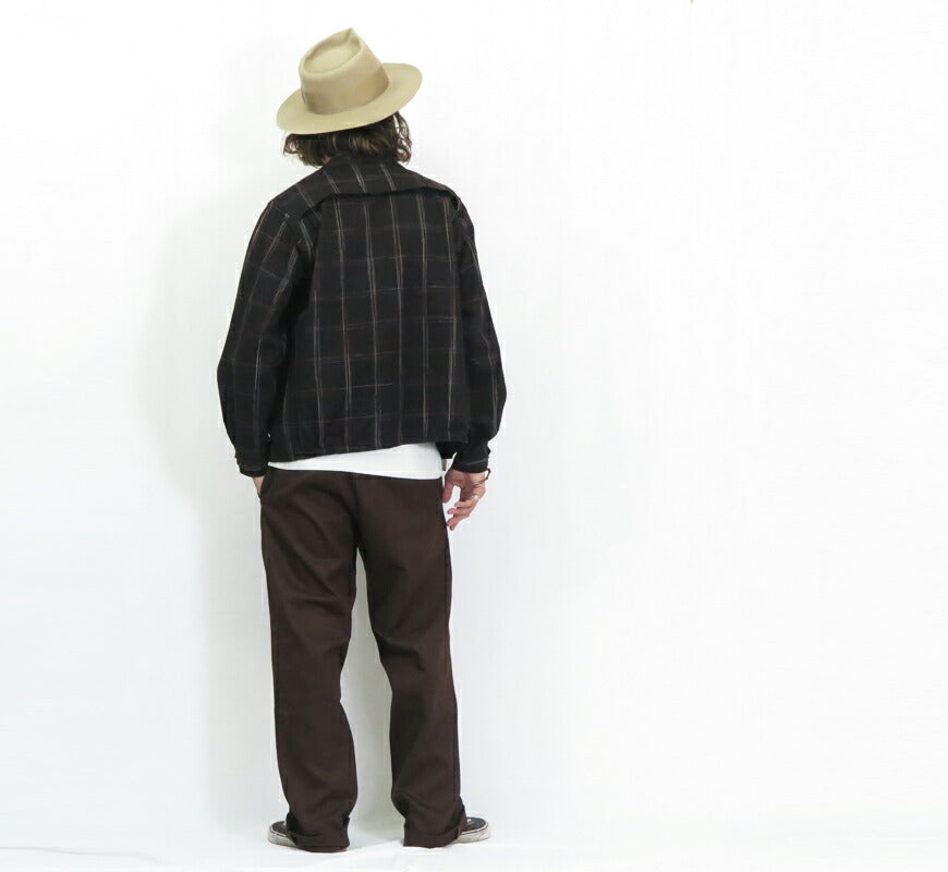 シュガーケーン SUGAR CANE 長袖 コットン/レーヨンスポーツ ジャケット RAYON COTTON GABARDINE CHECK SPORTS JACKET SC15842