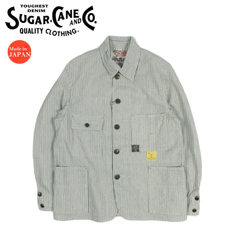 SUGAR CANE シュガーケーン インディゴストライプワークコート FICTION ROMANCE 8oz. INDIGO STRIPE WORK COAT SC15899 【2026年春夏新作】