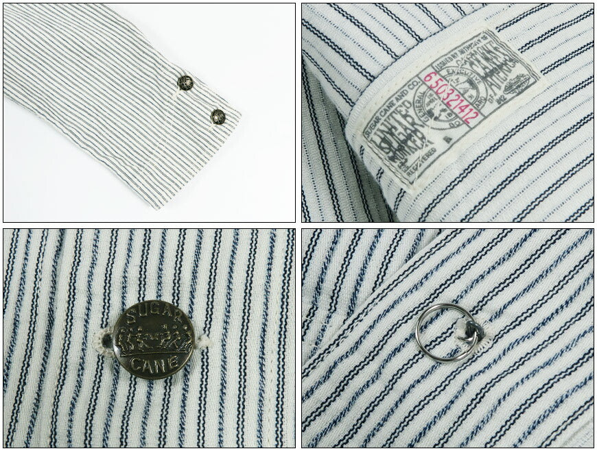 SUGAR CANE シュガーケーン インディゴストライプワークコート FICTION ROMANCE 8oz. INDIGO STRIPE WORK COAT SC15899 【2026年春夏新作】