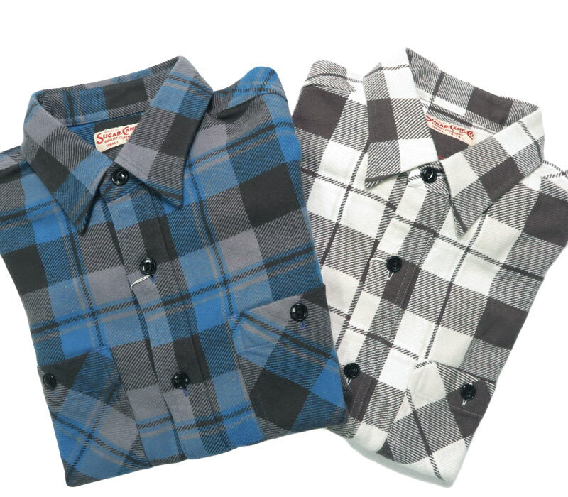 シュガーケーン SUGAR CANE 長袖 ツイルチェックワークシャツ  TWILL CHECK WORK SHIRT SC29558