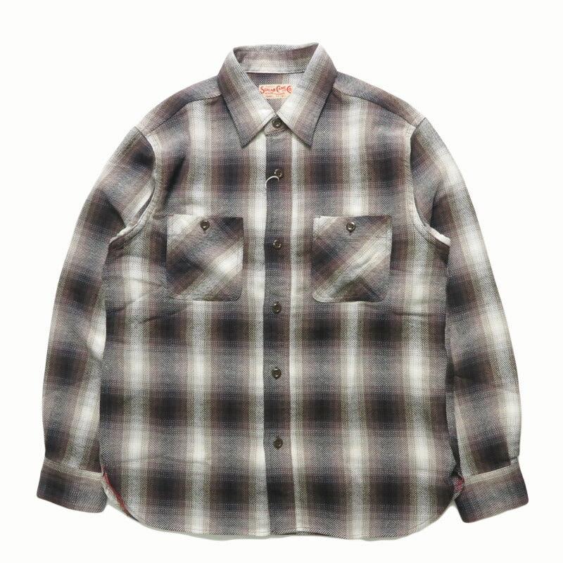 シュガーケーン SUGAR CANE 長袖 ツイルチェックワークシャツ  TWILL CHECK WORK SHIRT SC29561