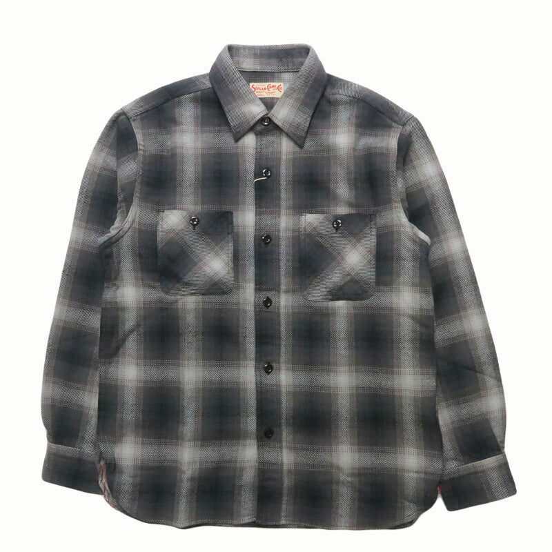 シュガーケーン SUGAR CANE 長袖 ツイルチェックワークシャツ  TWILL CHECK WORK SHIRT SC29561
