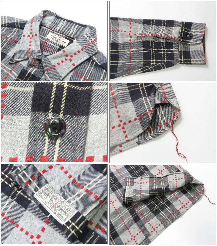 シュガーケーン SUGAR CANE 長袖 ワークシャツ ドビーチェック FICTION ROMANCE DOBBY CHECK WORK SHIRT   SC29583