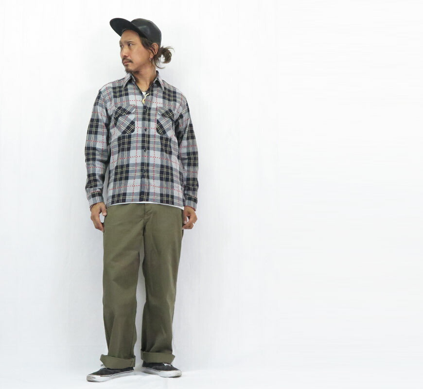 シュガーケーン SUGAR CANE 長袖 ワークシャツ ドビーチェック FICTION ROMANCE DOBBY CHECK WORK SHIRT   SC29583