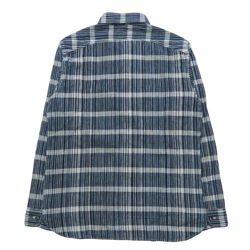 シュガーケーン SUGAR CANE インディゴチェックワークシャツ 長袖 FICTION ROMANCE 5oz. INDIGO CHECK WORK SHIRT SC29591