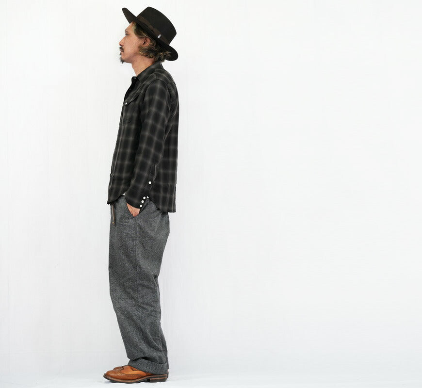 シュガーケーン SUGAR CANE 長袖 テンセルオンブレーチェック ウエスタンシャツ OMBRE CHECK WESTERN SHIRT  SC29688 【2026年春夏新作】