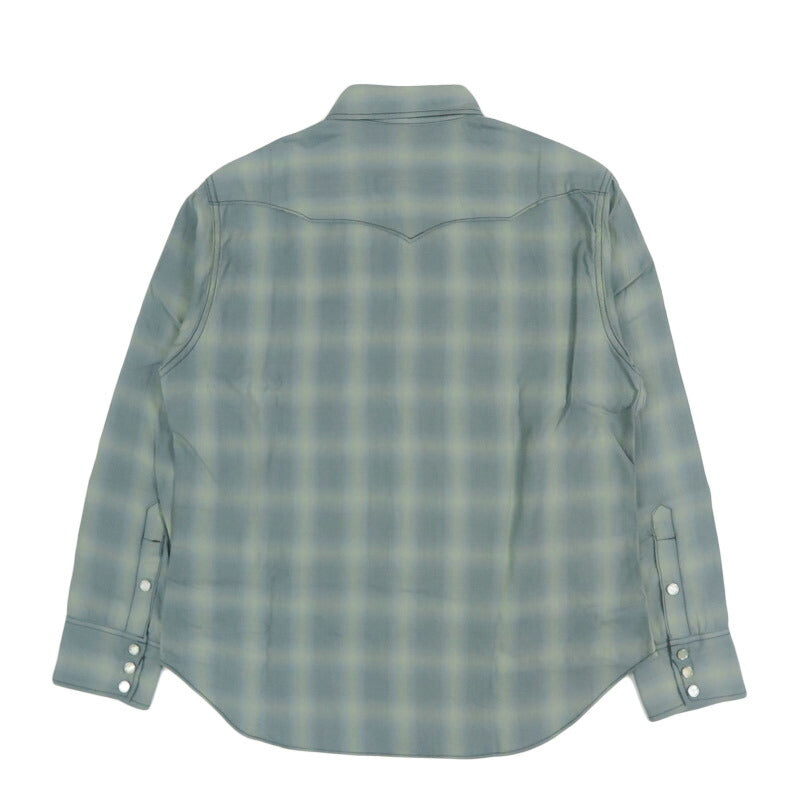 シュガーケーン SUGAR CANE 長袖 テンセルオンブレーチェック ウエスタンシャツ OMBRE CHECK WESTERN SHIRT  SC29688 【2026年春夏新作】