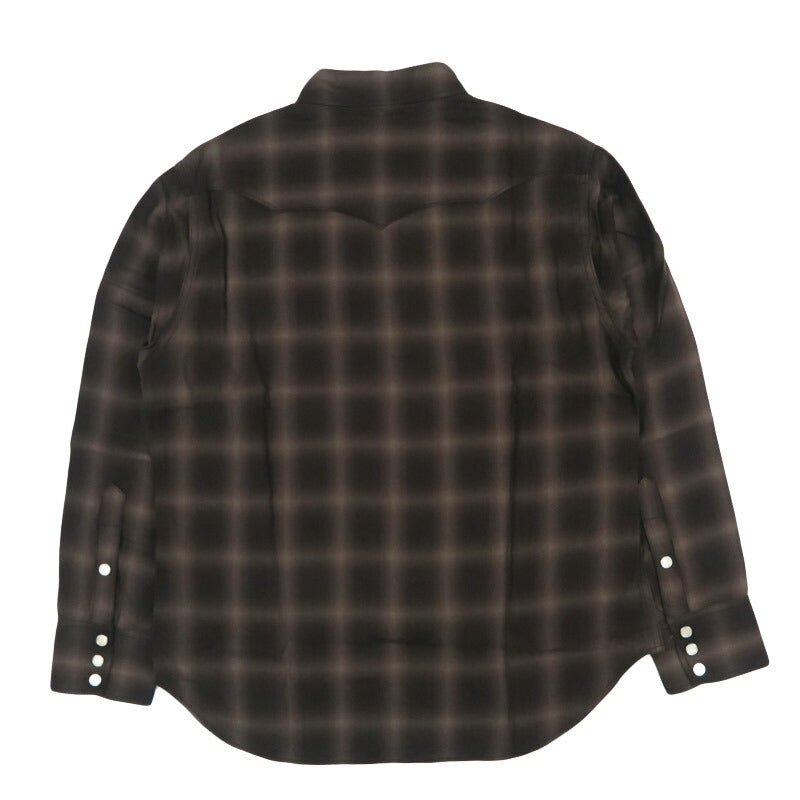 シュガーケーン SUGAR CANE 長袖 テンセルオンブレーチェック ウエスタンシャツ OMBRE CHECK WESTERN SHIRT  SC29688 【2026年春夏新作】