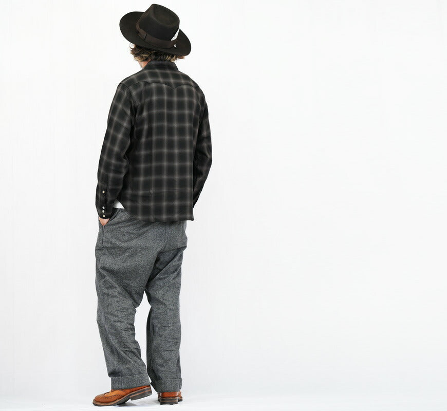 シュガーケーン SUGAR CANE 長袖 テンセルオンブレーチェック ウエスタンシャツ OMBRE CHECK WESTERN SHIRT  SC29688 【2026年春夏新作】