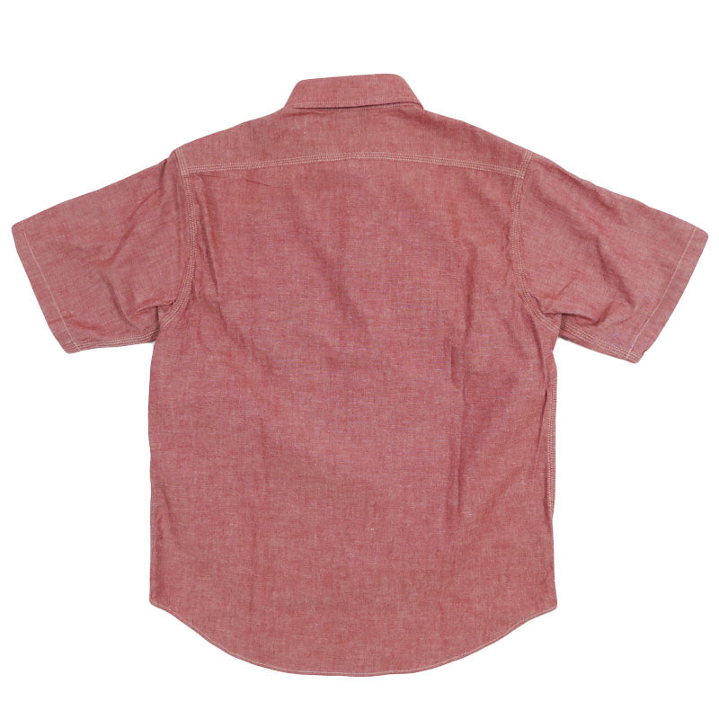 シュガーケーン SUGAR CANE 半袖 レッドシャンブレーシャツ ワークシャツ RED CHAMBRAY WORK SHIRT  SC39703 【2026年春夏新作】