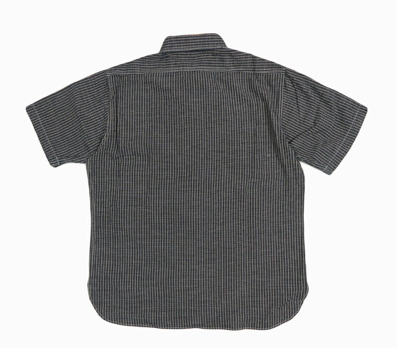 シュガーケーン SUGAR CANE 半袖 インディゴチェック ワークシャツ FICTION ROMANCE 5.25oz. SC39734【2026年春夏新作】