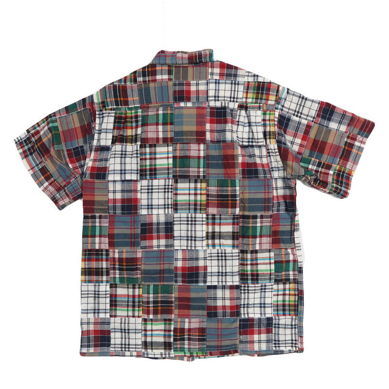 シュガーケーン SUGAR CANE 半袖 マドラスチェックパッチワークオープンシャツ MADRAS CHECK PATCHWORK OPEN SHIRT SC39739【2026年春夏新作】
