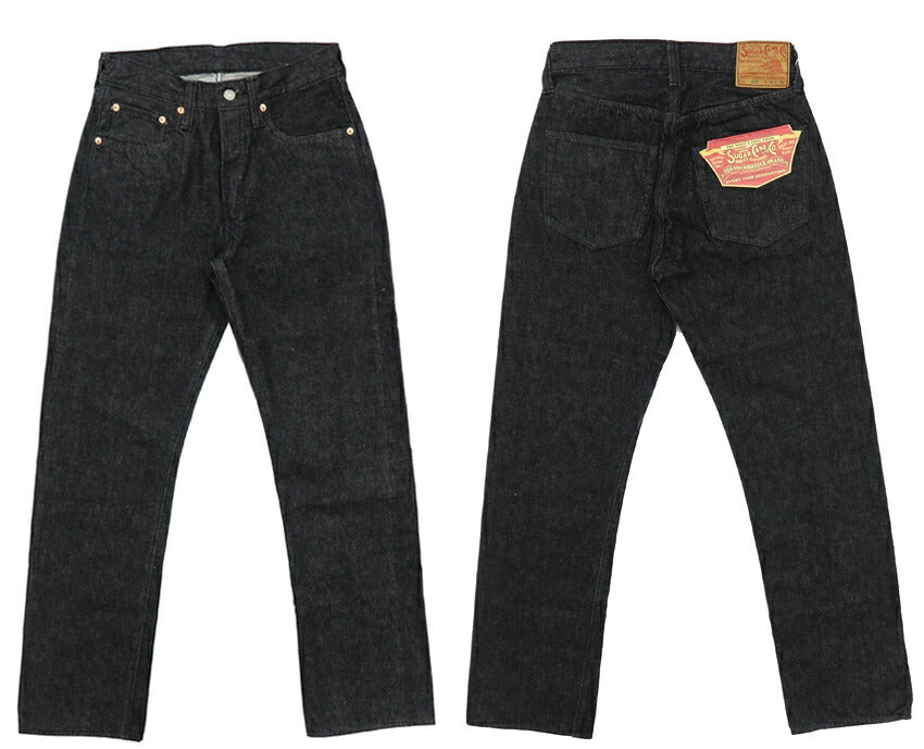 シュガーケーン SUGAR CANE 14.25oz ブラックデニム スタンダード ジーンズ SC42460 1947年モデル ワンウォッシュ ジーパン Ｇパン