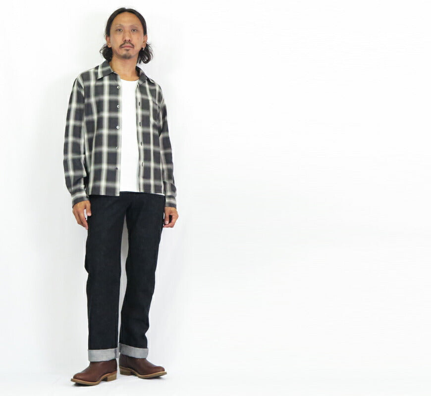 シュガーケーン SUGAR CANE 14.25oz ブラックデニム スタンダード ジーンズ SC42460 1947年モデル ワンウォッシュ ジーパン Ｇパン