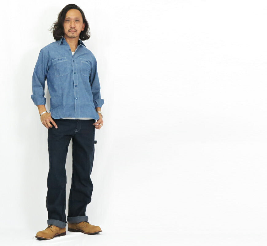 SUGAR CANE シュガーケーン 11oz ブルーデニム ワークパンツ SC42495