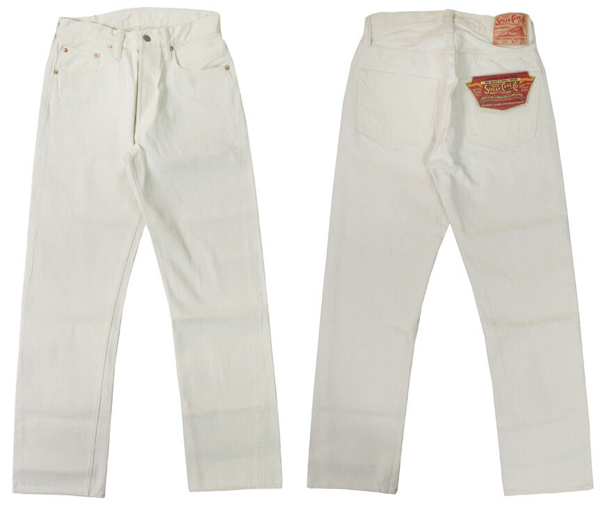 SUGAR CANE シュガーケーン 13oz ホワイト デニム レギュラーストレート ジーンズ 1947MODEL SC42560