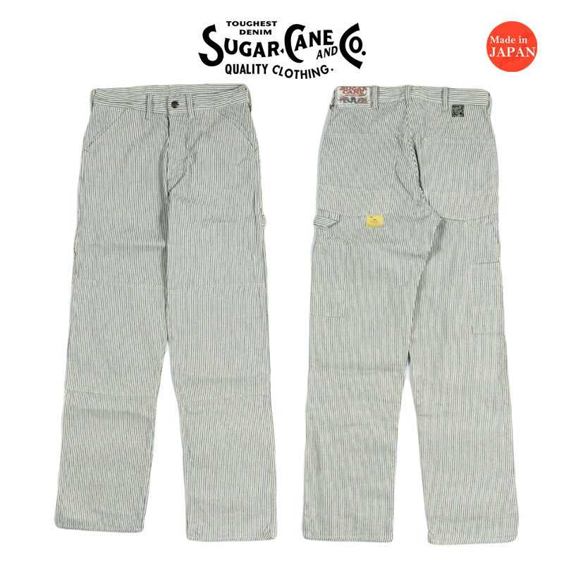 SUGAR CANE シュガーケーン インディゴストライプワークパンツ FICTION ROMANCE 8oz. INDIGO STRIPE WORK PANTS  SC42649
