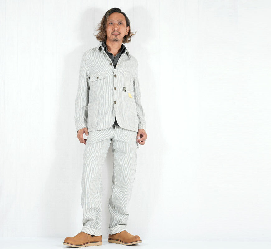 SUGAR CANE シュガーケーン インディゴストライプワークパンツ FICTION ROMANCE 8oz. INDIGO STRIPE WORK PANTS  SC42649