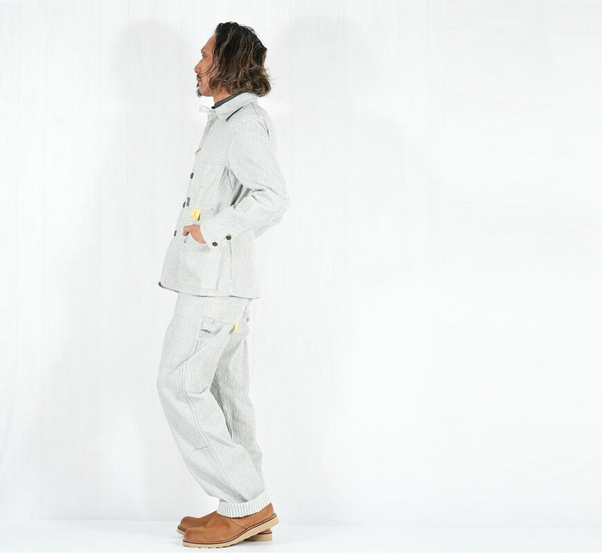 SUGAR CANE シュガーケーン インディゴストライプワークパンツ FICTION ROMANCE 8oz. INDIGO STRIPE WORK PANTS  SC42649