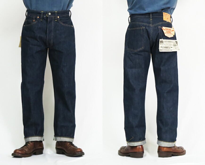 น้ำตาลอ้อย SUGAR CANE Super Denim Collectibles #07 กางเกงยีนส์ 13.5oz รุ่นปี 1946 SC49007