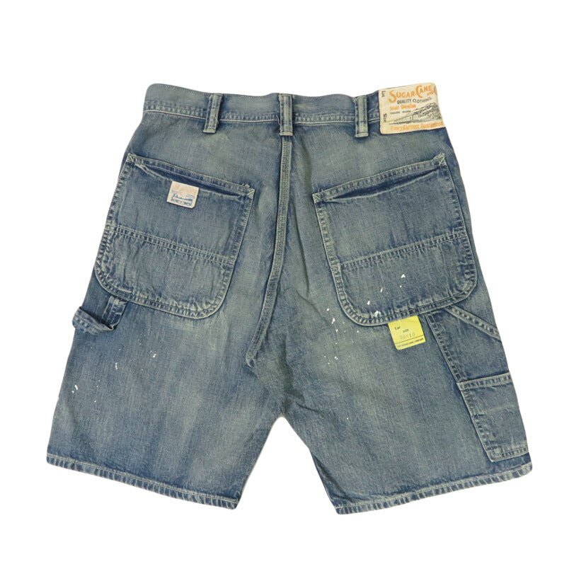 SUGAR CANE シュガーケーン 11oz. ブルーデニム ワークショーツ ユーズド加工 AGED MODEL ショートパンツ ハーフパンツ SC52568