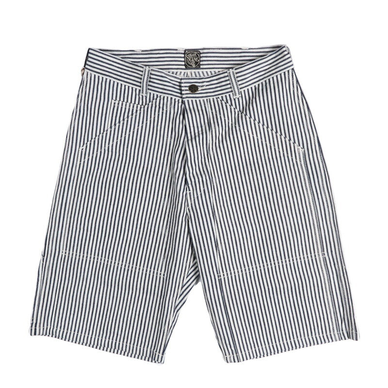 SUGAR CANE シュガーケーン FICTION ROMANCE 6oz.インディゴストライプダブルニーショーツ ショートパンツ ハーフパンツ SC52640 【2026年春夏新作】